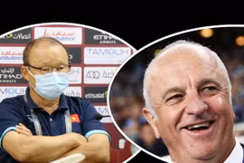 Thầy Park đã có dịp gặp lại cố nhân Graham Arnold trên sân Mỹ Đình. Ảnh AT.