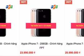 Đua khuyến mại cho khách đặt mua iPhone 7 series chính hãng