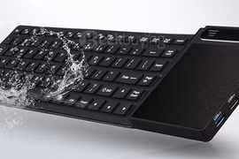 Độc đáo PC mini tích hợp trong bàn phím dẻo kèm touchpad