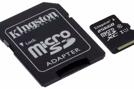 MicroSD Class 10 256GB của Kingston có giá 3,5 triệu
