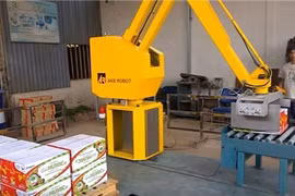 Robot bốc xếp hàng lên pallet