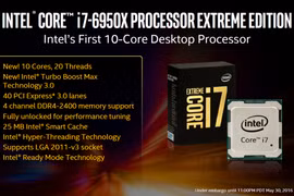BXL 10 lõi Intel Core i7-6950X Extreme Edition "đội" giá 1.723 USD