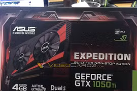 Rò rỉ ảnh card đồ họa Asus GTX 1050 Ti Expedition