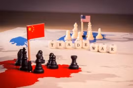 Chiến tranh thương mại Trung - Mỹ. Ảnh: Chinatimes.