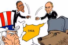 Mỹ và Nga đối đầu vì vấn đề Syria. Ảnh: Cankao