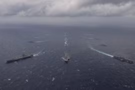 Mỹ, Nhật Bản tham gia cuộc tập trận Malabar-2017 với Ấn Độ. Ảnh: The Diplomat.