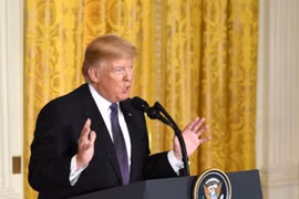 Tổng thống Mỹ Donald Trump. Ảnh: Tân Hoa xã