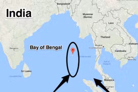 Quần đảo Andaman & Nicobar án ngữ eo biển Malacca. Ảnh: The Hour.