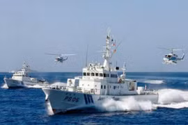 Tàu tuần tra Lực lượng bảo vệ bờ biển Nhật Bản. Ảnh: Military.china.com