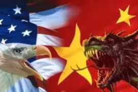 Chiến tranh thương mại Trung - Mỹ. Ảnh: Kaixian.