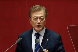 Tổng thống Hàn Quốc Moon Jae-in. Ảnh: Getty
