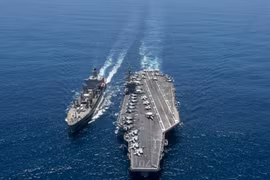 Tàu sân bay động cơ hạt nhân Carl Vinson, Hạm đội 3, Hải quân Mỹ (ảnh tư liệu)
