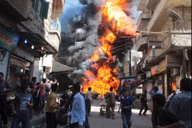Chiến tranh tàn phá Syria.