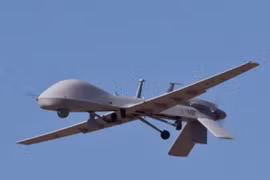 Máy bay không người lái MQ-1C Gray Eagle của lục quân Mỹ. Ảnh: Cankao.