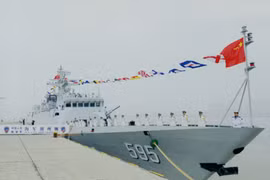 Tàu hộ vệ hạng nhẹ Triều Châu số hiệu 595 Type 056A, Hạm đội Nam Hải, Hải quân Trung Quốc (ảnh tư liệu)
