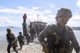 Binh sĩ tham gia cuộc tập trận Balikatan 2017 giữa Mỹ và Philippines