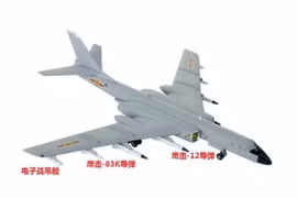 Máy bay ném bom H-6KH của hải quân Trung Quốc có những cải tiến mới. Ảnh; Sina.