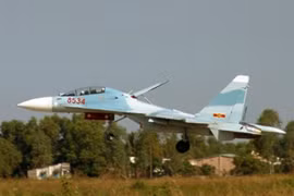 Máy bay chiến đấu đa dụng Su-30MK2V của không quân Việt Nam. Ảnh: Chinanews.