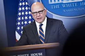 Cố vấn an ninh quốc gia Mỹ Herbert R. McMaster. Ảnh: Bloomberg.