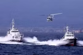 Nhật Bản kiên quyết bảo vệ chủ quyền đảo Senkaku. Ảnh: Thời báo Hoàn Cầu, Trung Quốc.