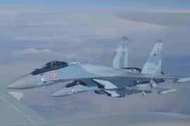Máy bay chiến đấu Su-35 Nga. Ảnh: Cankao.