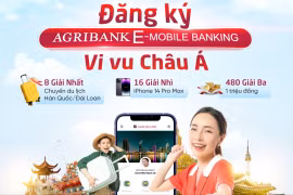 Đăng ký Agribank E-Mobile Banking: Cơ hội sở hữu iPhone 14 Pro Max và du lịch Châu Á miễn phí 