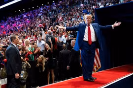 Ông Donald Trump đắc cử Tổng thống mỹ 2024 (Ảnh: NYT)