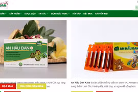 Trang web vi phạm quảng cáo 2 sản phẩm An Hầu Đan Kids và An Hầu Đan.
