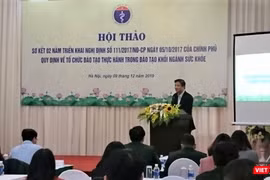 Buổi hội nghị sơ kết 2 năm thực hiện Nghị định 111/2017 tổ chức tại Hà Nội sáng 9/12.