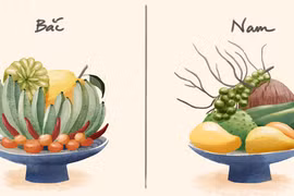 Mâm ngũ quả ngày Tết (Ảnh: Saigoneer)