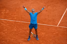 Ông “vua sân đất nện” Nadal, đang có 11 danh hiệu Roland Garros