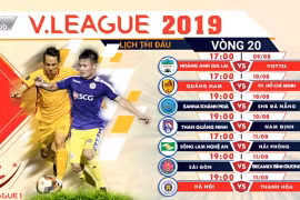 Lịch thi đấu vòng 20. Ảnh VTV