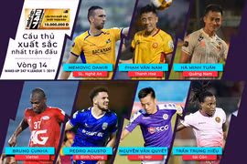 7 “Cầu thủ xuất sắc nhất trận đấu” thì có 3 ngoại bình, 3 nội binh và 1 cầu thủ nhập tịch. Ảnh VPF.