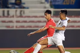 Lào là đội bóng trẻ nhất SEA Games 30. Ảnh AP