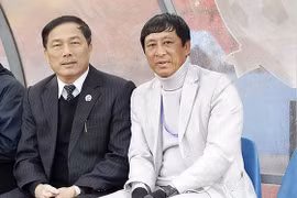 Bộ đôi ngày trước tái hợp. Ảnh CĐV Thanh Hóa.