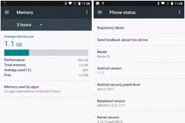 Chiếc Nexus 5X sau khi nâng cấp RAM thành công.