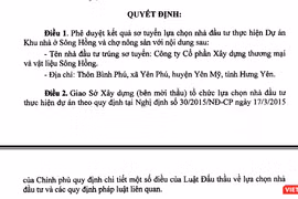 Công ty cổ phần Xây dựng thương mại và vật liệu Sông Hồng chính là nhà đầu tư trúng vòng sơ tuyển thực hiện dự án Khu nhà ở Sông Hồng.