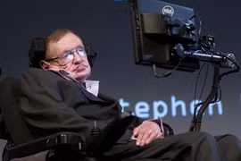 Ông hoàng Vật lý Stephen Hawking. Ảnh: AFP.