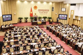 Phiên khai mạc Kỳ họp thứ 6 HĐND Thành phố khóa XV, nhiệm kỳ 2016 - 2021/ Ảnh: Kinh tế đô thị