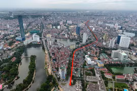Dự án đầu tư tuyến đường Hoàng Cầu - Voi Phục (giai đoạn 1), dài 2,2km, tổng mức đầu tư khoảng 7.200 tỷ đồng/ Ảnh: zing.vn