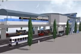 Phối cảnh nhà ga tuyến metro số 5 giai đoạn 2