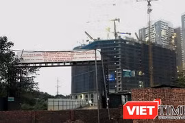 Khu nhà ở trên tuyến đường Minh Khai - Vĩnh Tuy - Yên Duyên của Công ty Vĩnh Hưng.