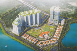 Khu nhà ở Thạch Bàn Lakeside có tổng diện tích gần 8ha.