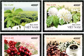 Bộ tem có 4 mẫu. Ảnh của BĐVN