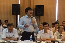 Doanh nhân Phạm Đình Đoàn, Chủ tịch Tập đoàn Phú Thái phát biểu tại buổi đối thoại - Ảnh: Mỹ An.
