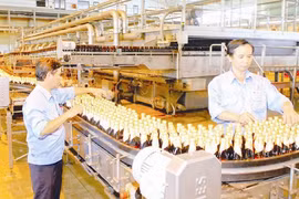 Một dây chuyền sản xuất của Sabeco. Ảnh: laodong.com.vn