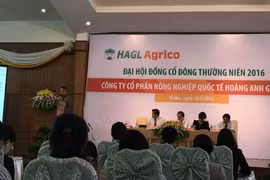 Đại hội đồng cổ đông thường niên HAGL Agrico năm 2016 diễn ra tại Gia Lai. Ảnh: N.Thảo