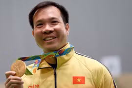 Với thành tích 202,5 điểm trong 20 lượt bắn, xạ thủ Hoàng Xuân Vinh ngày 6/8 đã giành huy chương Vàng tại nội dung 10 m súng ngắn hơi nam tại Đại hội thể thao thế giới (Olympic) 2016.