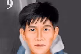 Chân dung nghi phạm được họa sĩ phác họa.