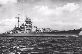 Thiết giáp hạm Bismarck của phát xít Đức. Ảnh: Greatmilitarybattles